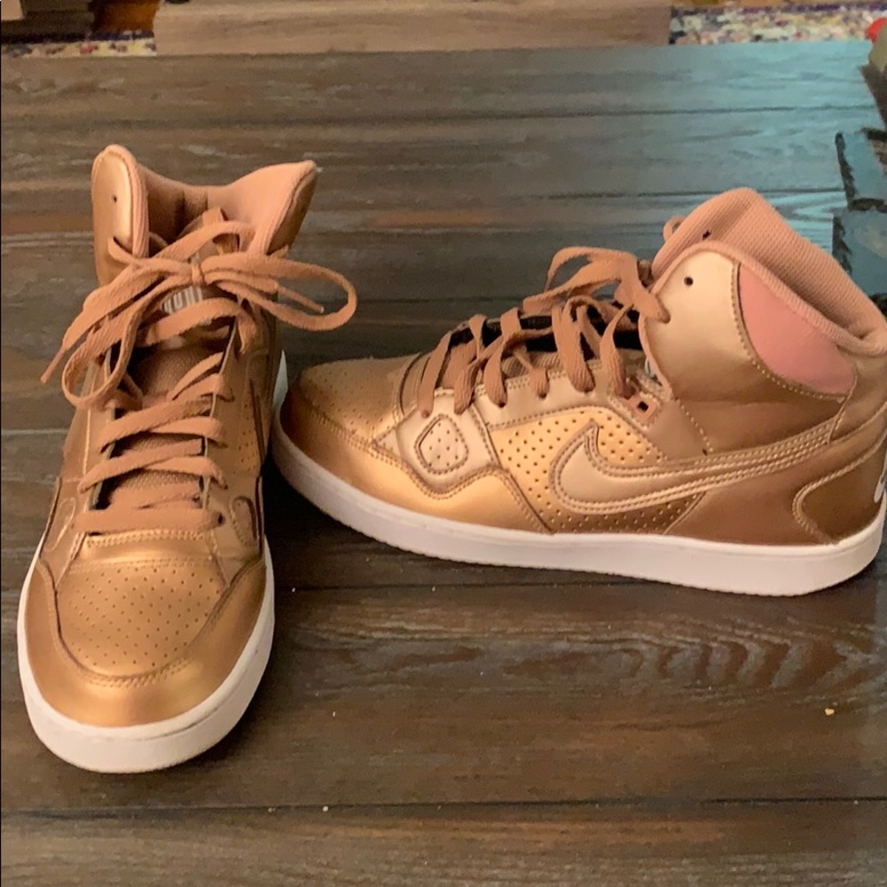 Bronze Air Force ones